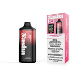 STRAWBERRY KIWI NASHA 25K DISPOSABLE VAPE: 25000 puffs, OLED screen displaying  battery and e-liquid indicator and Type-C Charging. BUY NOW AT MV